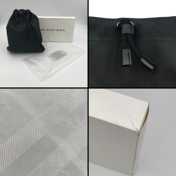 Auth Burberry black bag with hidden check print - Picture 8 of 8